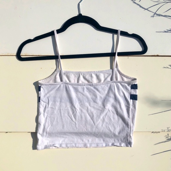 white with blue stripe tank top - Picture 2 of 3